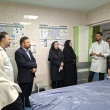 بازدید معاون درمان دانشگاه علوم پزشکی تبریز از بیمارستان امام حسین علیه السلام هریس